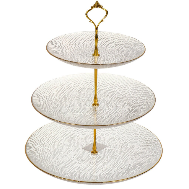 Glass Plate 3 Tiers for Candy Cake 21CM 27CM 33CM,Glass Plate 3 Tiers for Candy Cake 21CM 27CM 33CM