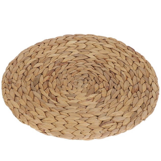 منديل طاولة دائري من العشب الطبيعي مقاس 38*38 سم,منديل طاولة دائري من العشب الطبيعي مقاس 38*38 سم
