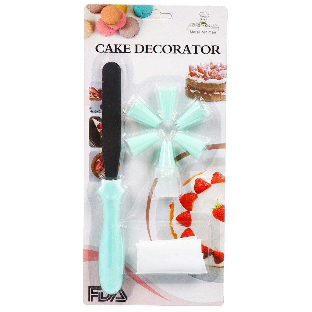 Pastry Set with Bag & 6 Nozzles & Spatula,Pastry Set with Bag & 6 Nozzles & Spatula