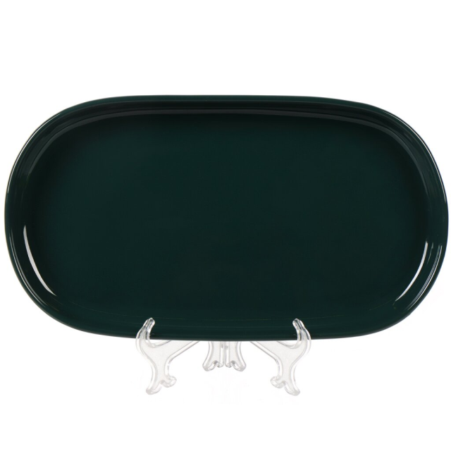 طبق سيراميك زمرد 30*17*3 سم,طبق سيراميك زمرد 30*17*3 سم