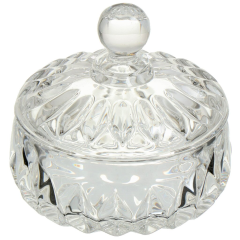 Стеклянная сахарница прозрачная 10,7*10,7 см,Стеклянная сахарница прозрачная 10,7*10,7 см