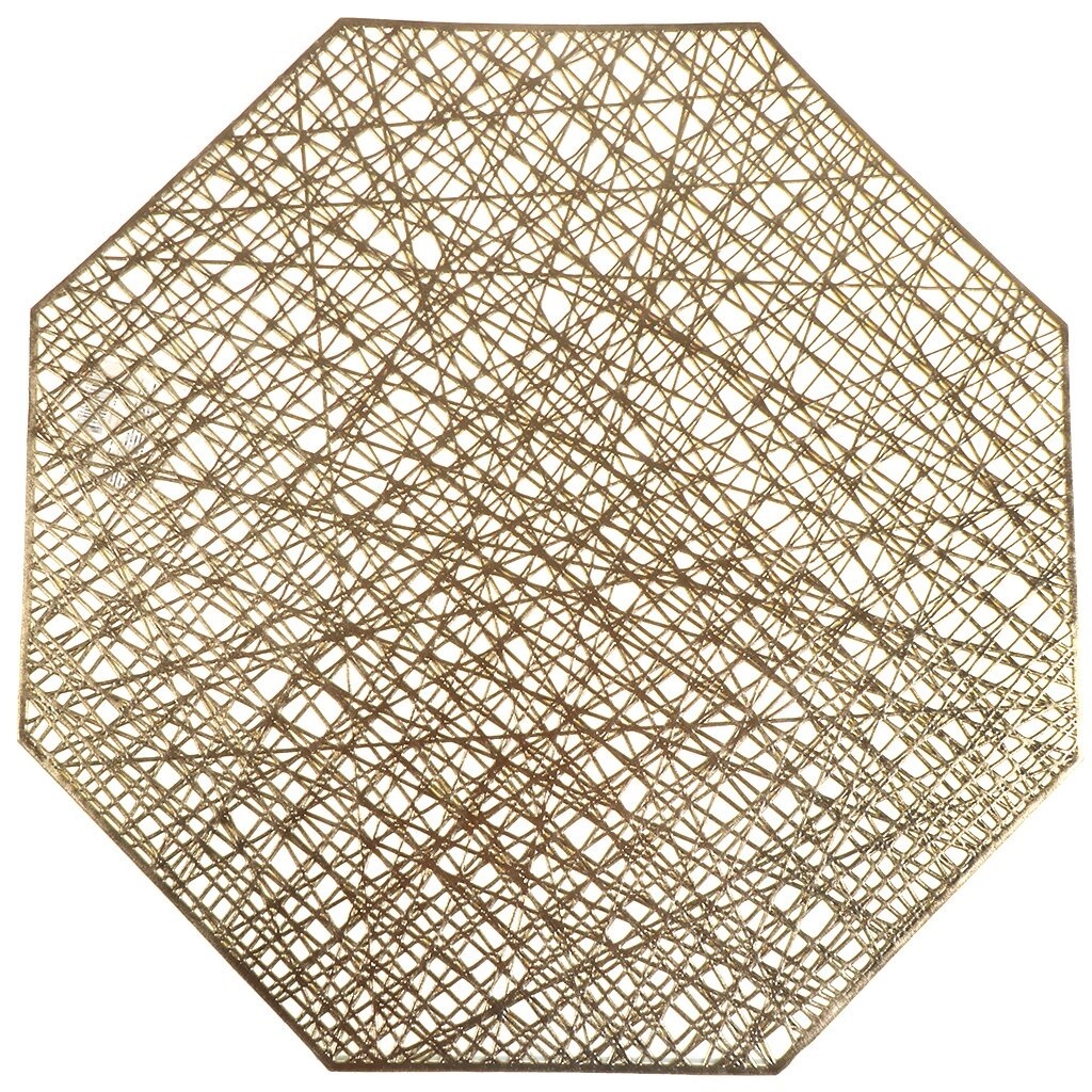 منديل طاولة مزخرف من البوليمر الذهبي مقاس 38*38 سم,منديل طاولة مزخرف من البوليمر الذهبي مقاس 38*38 سم