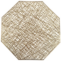 منديل طاولة مزخرف من البوليمر الذهبي مقاس 38*38 سم,منديل طاولة مزخرف من البوليمر الذهبي مقاس 38*38 سم