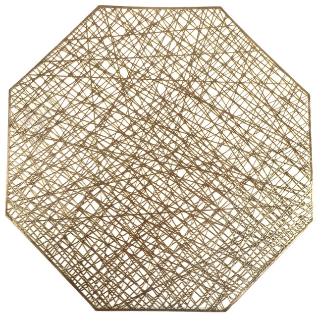 منديل طاولة مزخرف من البوليمر الذهبي مقاس 38*38 سم,منديل طاولة مزخرف من البوليمر الذهبي مقاس 38*38 سم