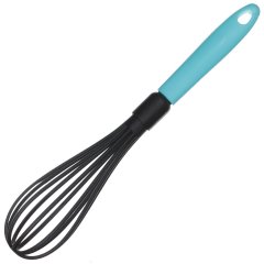 Синий нейлоновый венчик с пластиковой ручкой,Синий нейлоновый венчик с пластиковой ручкой