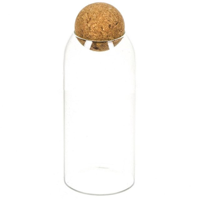Стеклянная канистра для сыпучих продуктов 1000 мл с пробковой крышкой,Стеклянная канистра для сыпучих продуктов 1000 мл с пробковой крышкой