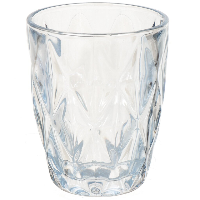 كوب زجاجي 300 مل فضي أزرق 8*10 سم,كوب زجاجي 300 مل فضي أزرق 8*10 سم