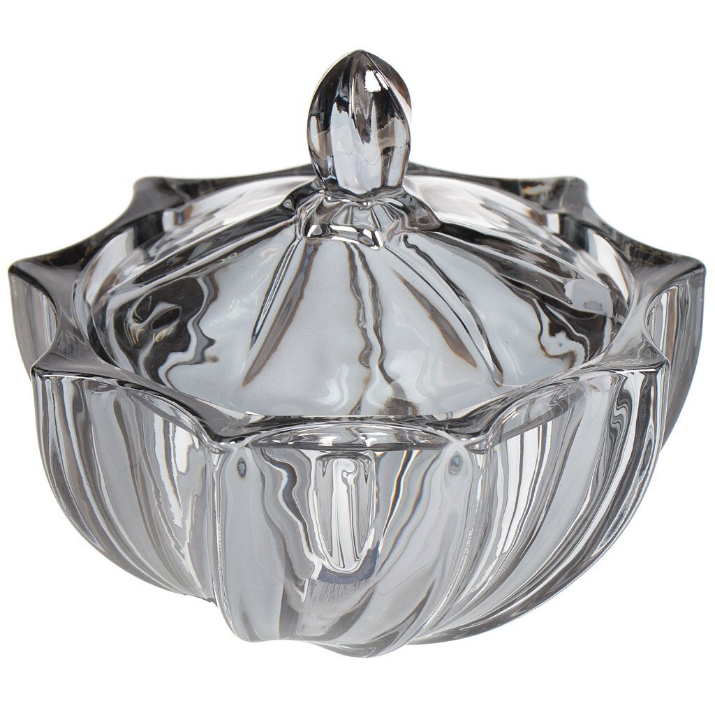 Glass Candy Bowl With Lid  Grey 11.5*11CM,Glass Candy Bowl With Lid  Grey 11.5*11CM