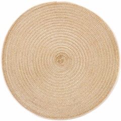 منديل طاولة بوليمر ذهبي دائري 38*38 سم,منديل طاولة بوليمر ذهبي دائري 38*38 سم