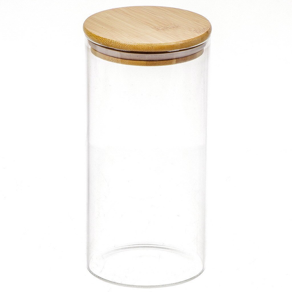 Glass Canister for Bulk Product Jar 1400ML With Bamboo Lid,Glass Canister for Bulk Product Jar 1400ML With Bamboo Lid