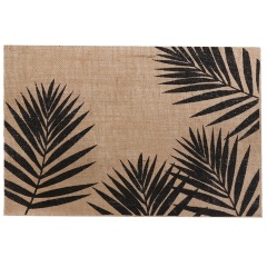 منديل تقديم مستطيل الشكل بأوراق سوداء 45*30 سم,منديل تقديم مستطيل الشكل بأوراق سوداء 45*30 سم