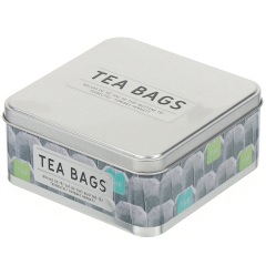 وعاء تخزين معدني بغطاء للمنتجات السائبة والشاي والقهوة والبسكويت 15*15*7 سم,مرطبان تخزين معدني بغطاء للمنتجات السائبة والشاي والقهوة والبسكويت 15*15*7 سم