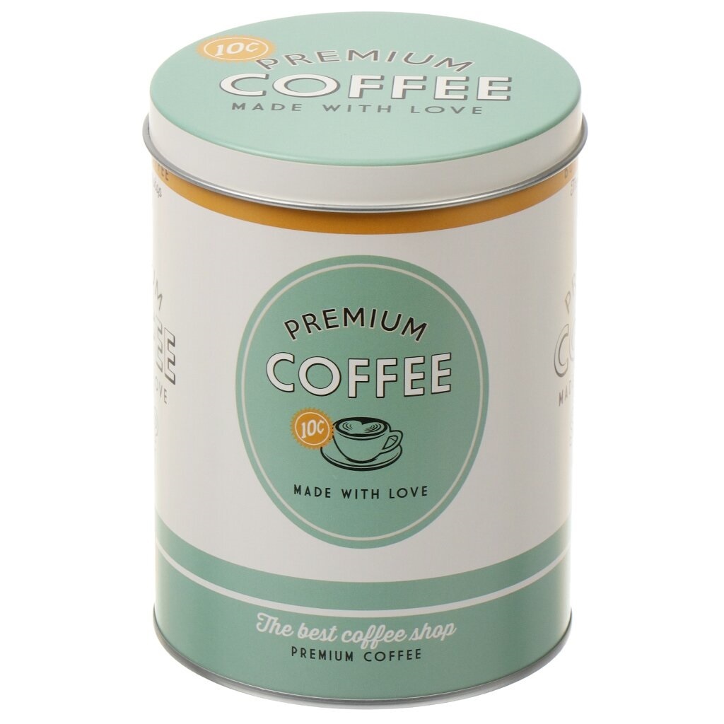 Metal Jar Storage Box With Lid for Bulk Products Coffee etc.10*10*13.5CM,Metal Jar Storage Box With Lid for Bulk Products Coffee etc.10*10*13.5CM