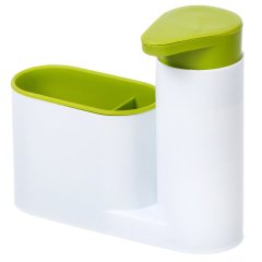 منظم مطبخ بلاستيكي موزع صابون أخضر وأبيض,منظم مطبخ بلاستيكي موزع صابون أخضر وأبيض