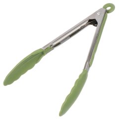 ملقط مطبخ من السيليكون والفولاذ المقاوم للصدأ مقاس 28.5 سم,ملقط مطبخ من السيليكون والفولاذ المقاوم للصدأ مقاس 28.5 سم