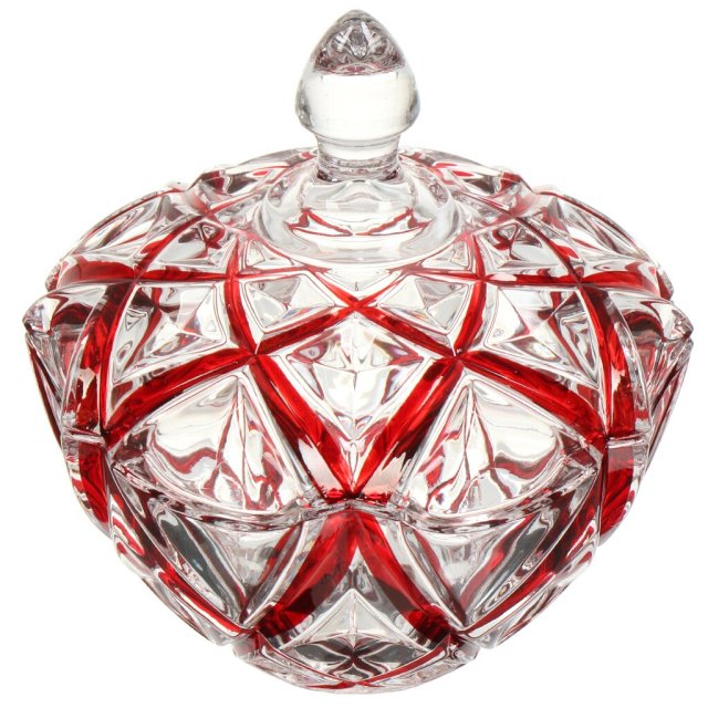 Glass Sugar Pot Sugar Bowl Red 12.8*14 CM,Glass Sugar Pot Sugar Bowl Red 12.8*14 CM