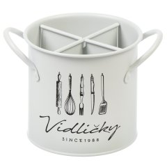 حامل أدوات مائدة معدني دائري 12*13 سم,حامل أدوات مائدة معدني دائري 12*13 سم