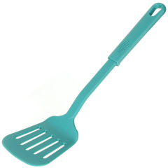 ملعقة طهي من النايلون بفتحات زرقاء,ملعقة طهي من النايلون بفتحات زرقاء