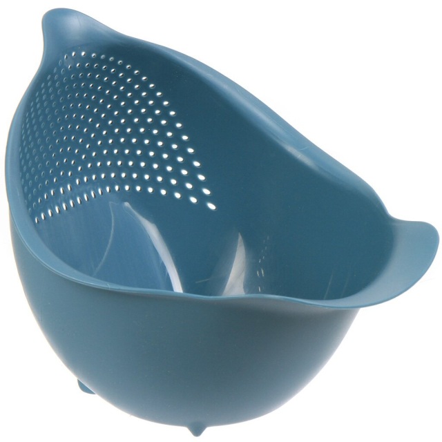 مصفاة بلاستيكية زرقاء للمطبخ مقاس 18*17 سم,مصفاة بلاستيكية زرقاء للمطبخ مقاس 18*17 سم