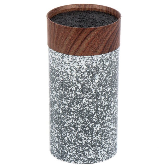 حامل سكاكين بلاستيكي بني ومنقط 22*11 سم,حامل سكاكين بلاستيكي بني ومنقط 22*11 سم