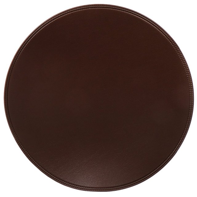 منديل طاولة دائري بني من البولي يوريثين 38*38 سم,منديل طاولة دائري بني من البولي يوريثين 38*38 سم