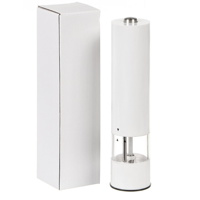 مطحنة توابل كهربائية زجاجية 22.5*5.5 سم، بيضاء,مطحنة توابل كهربائية زجاجية 22.5*5.5 سم، بيضاء