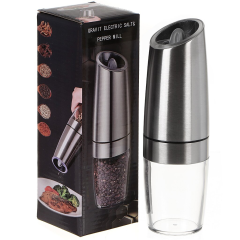 مطحنة توابل كهربائية من الفولاذ المقاوم للصدأ + زجاج 20.5 × 5 سم,مطحنة توابل كهربائية من الفولاذ المقاوم للصدأ + زجاج 20.5 × 5 سم