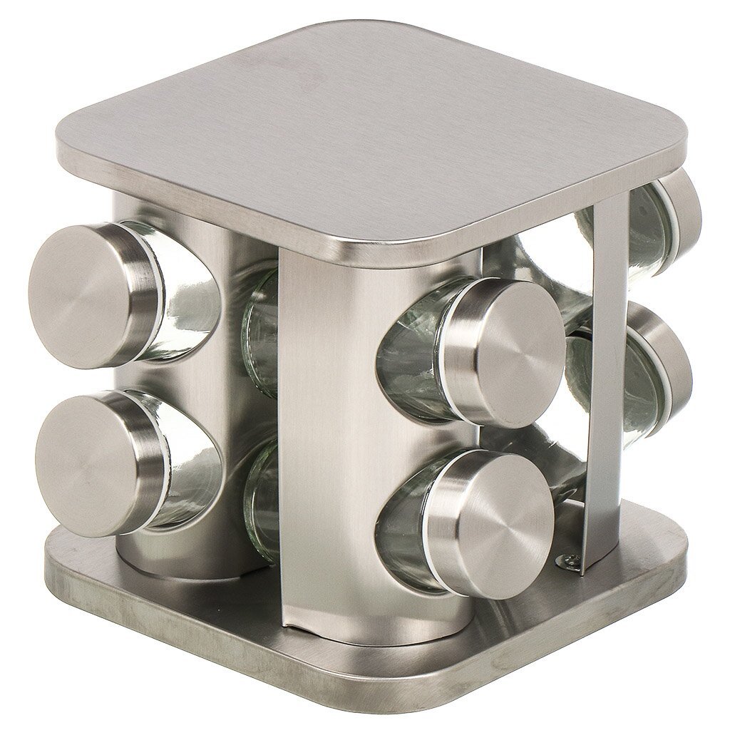Square Set with 8PCS Jars on Metal Stainless Steel Stand,Square Set with 8PCS Jars on Metal Stainless Steel Stand