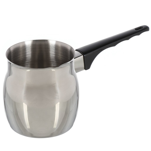 Кофейник из нержавеющей стали с пластиковой ручкой 600 мл,Кофейник из нержавеющей стали с пластиковой ручкой 600 мл