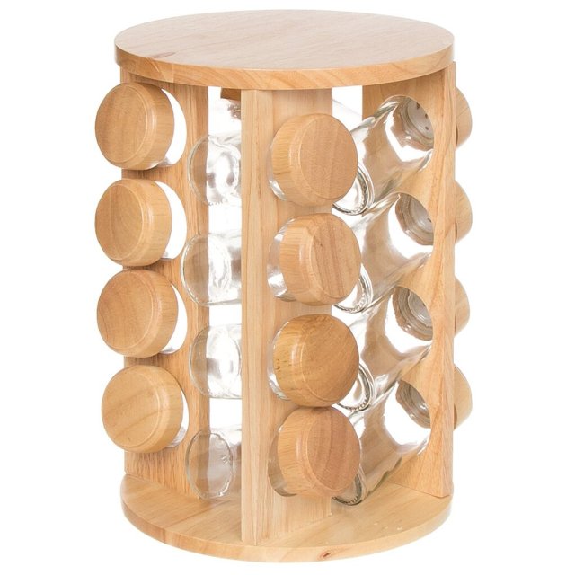 مجموعة توابل مع 16 زجاجة زجاجية وحامل خشبي,مجموعة توابل مع 16 زجاجة زجاجية وحامل خشبي