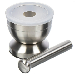 هاون ومدقة من الفولاذ المقاوم للصدأ 10*8.8*8.5 سم,هاون ومدقة من الفولاذ المقاوم للصدأ 10*8.8*8.5 سم