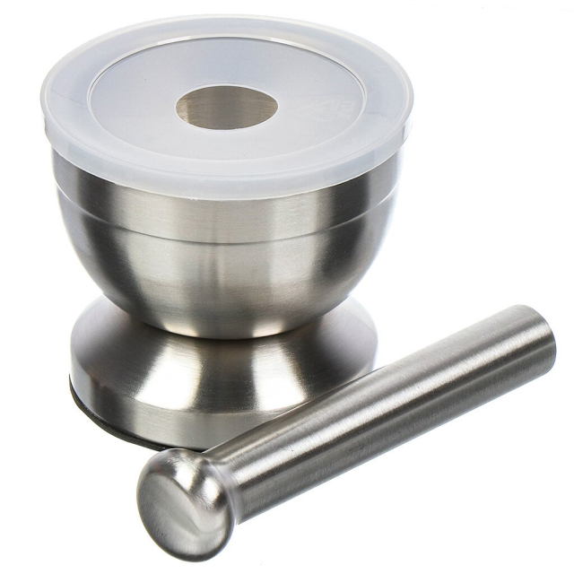 هاون ومدقة من الفولاذ المقاوم للصدأ 10*8.8*8.5 سم,هاون ومدقة من الفولاذ المقاوم للصدأ 10*8.8*8.5 سم