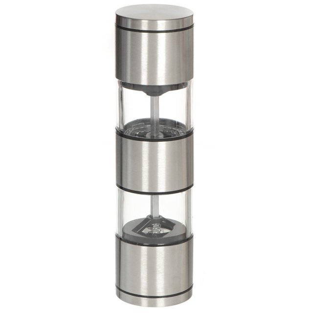 مطحنة التوابل 2 في 1 زجاج + ستانلس ستيل,مطحنة التوابل 2 في 1 زجاج + ستانلس ستيل
