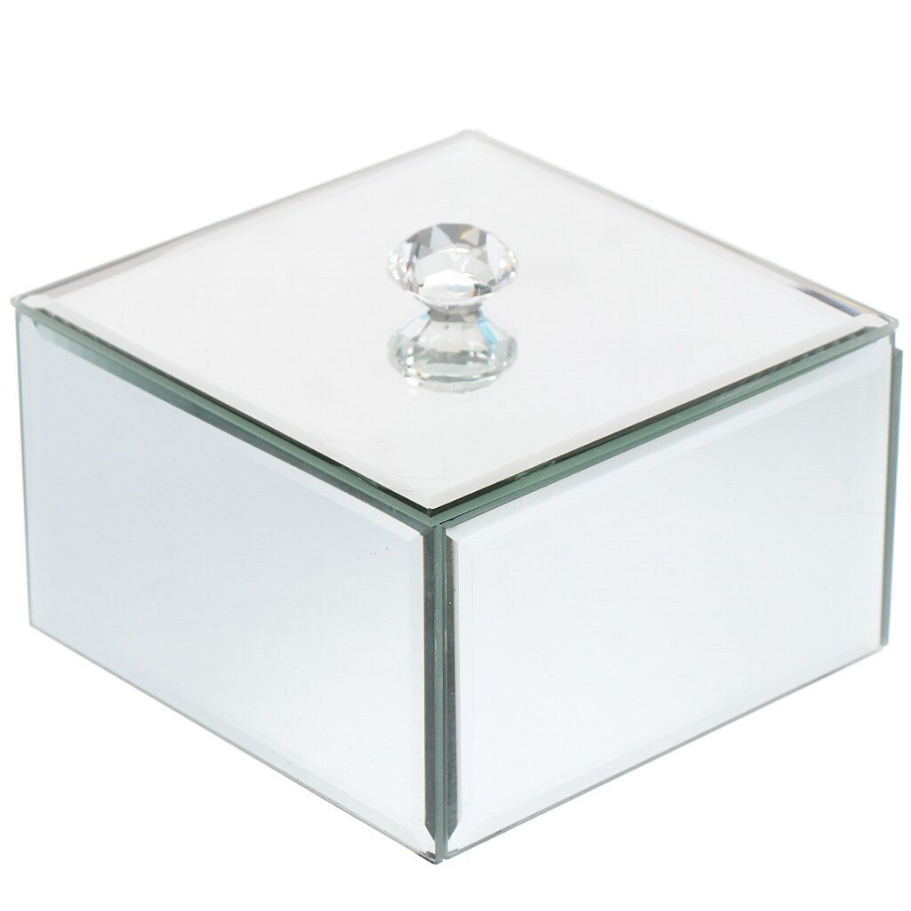 Square Glass Jewelry Box 12*12*7CM,Square Glass Jewelry Box 12*12*7CM