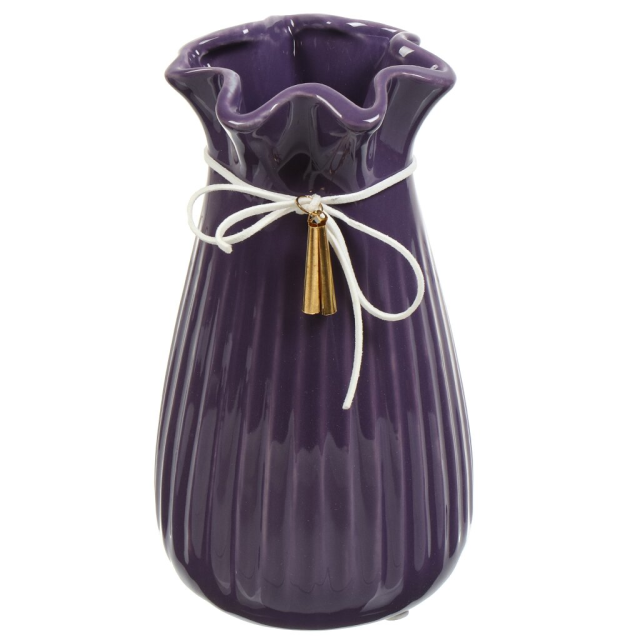 White Ceramic Vase 8.5*12.5*25CM,White Ceramic Vase 8.5*12.5*25CM