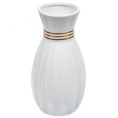 White Ceramic Vase 8.5*12.5*25CM,White Ceramic Vase 8.5*12.5*25CM