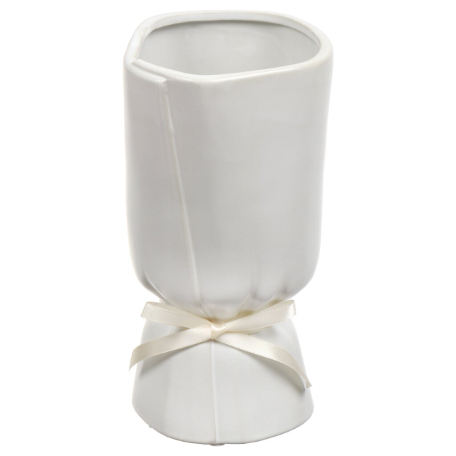 White Ceramic Vase 8.5*12.5*25CM,White Ceramic Vase 8.5*12.5*25CM
