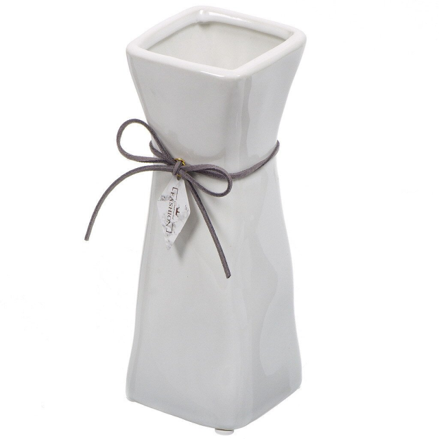 White Ceramic Vase 8.5*12.5*25CM,White Ceramic Vase 8.5*12.5*25CM