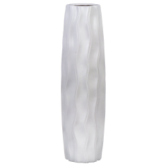 White Ceramic Vase 8.5*12.5*25CM,White Ceramic Vase 8.5*12.5*25CM