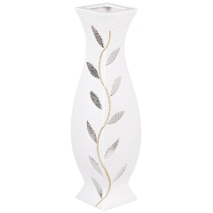 White Ceramic Vase 8.5*12.5*25CM,White Ceramic Vase 8.5*12.5*25CM