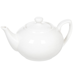 إبريق شاي سيراميك أبيض بسعة 600 مل,إبريق شاي سيراميك أبيض بسعة 600 مل