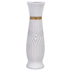 White Ceramic Vase 8.5*12.5*25CM,White Ceramic Vase 8.5*12.5*25CM