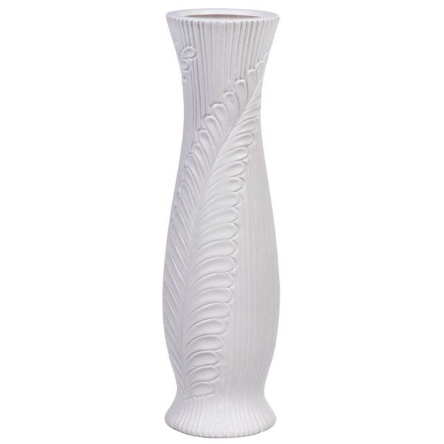 White Ceramic Vase 8.5*12.5*25CM,White Ceramic Vase 8.5*12.5*25CM