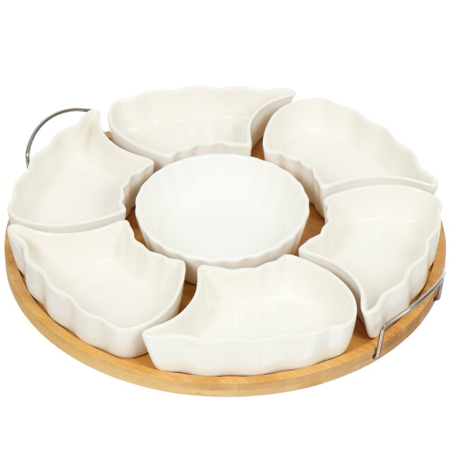 طقم شاي سيراميك طبق تقديم 29*29*4.5 سم,طقم شاي سيراميك طبق تقديم 29*29*4.5 سم