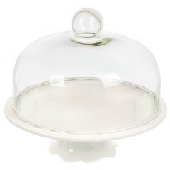 Керамический чайный сервиз с подставкой для торта и крышкой 21*25 см,Керамический чайный сервиз с подставкой для торта и крышкой 21*25 см