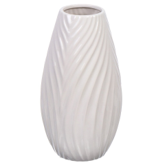 White Ceramic Vase 8.5*12.5*25CM,White Ceramic Vase 8.5*12.5*25CM