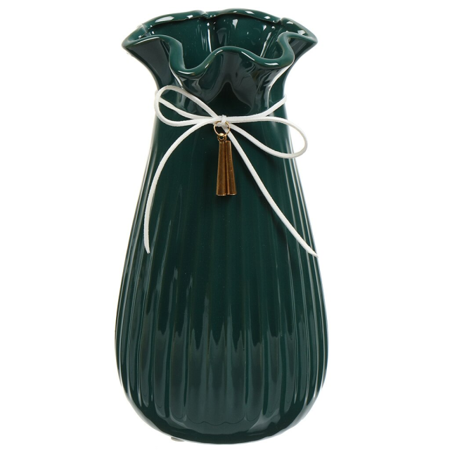 White Ceramic Vase 8.5*12.5*25CM,White Ceramic Vase 8.5*12.5*25CM