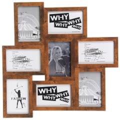 إطار صور من خشب MDF لـ 8 صور 47*48 سم، مقاس الصورة 10*15 سم,إطار صور من خشب MDF لـ 8 صور 47*48 سم، مقاس الصورة 10*15 سم