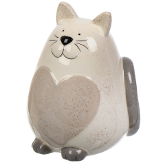 صندوق نقود قطة سيراميك مزخرف 14*12*18 سم,صندوق نقود قطة سيراميك مزخرف 14*12*18 سم