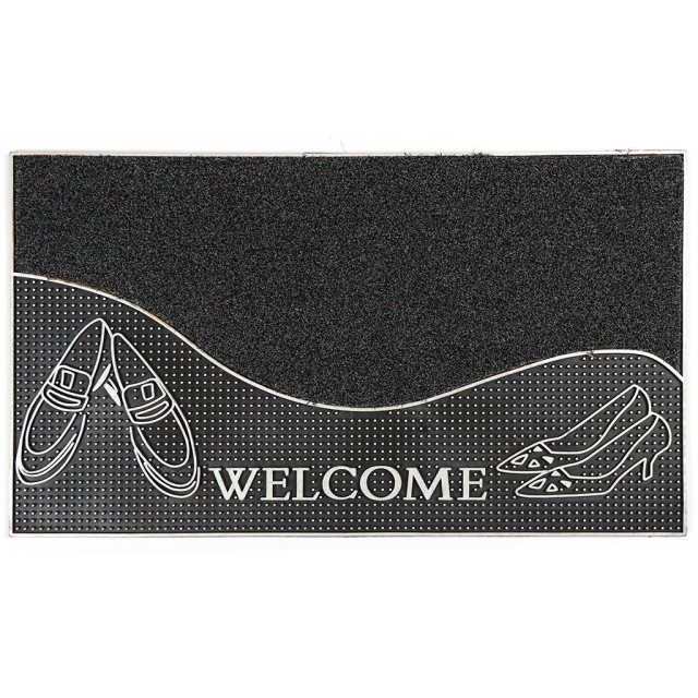 Rectangular Rubber Door Mat Black 40*70CM Welcome,Rectangular Rubber Door Mat Black 40*70CM Welcome